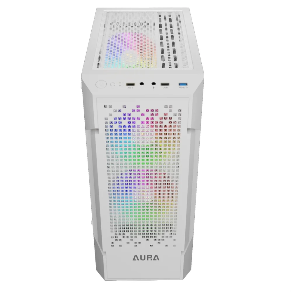 Gabinete Gamer Gamdias Aura Gc7 Wh ARGB, Mid-tower, Vidro Temp, 3 Fans, White - Aura Gc7 Wh ARGB - miniatura 2