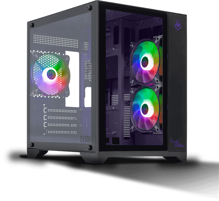 Gabinete Gamer Mancer CV100 Purple Edition, Mid-Tower, Lateral De Vidro, Com 3 Fans, Preto, MCR-CV10 - miniatura 6