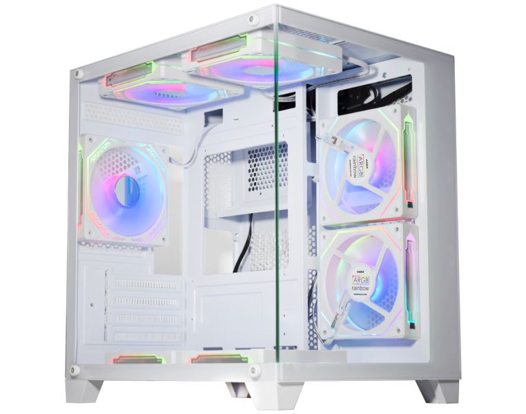 Gabinete Gamer Aquario K-Mex CG-W305 Micro Branco - Sem Fans - foto 1