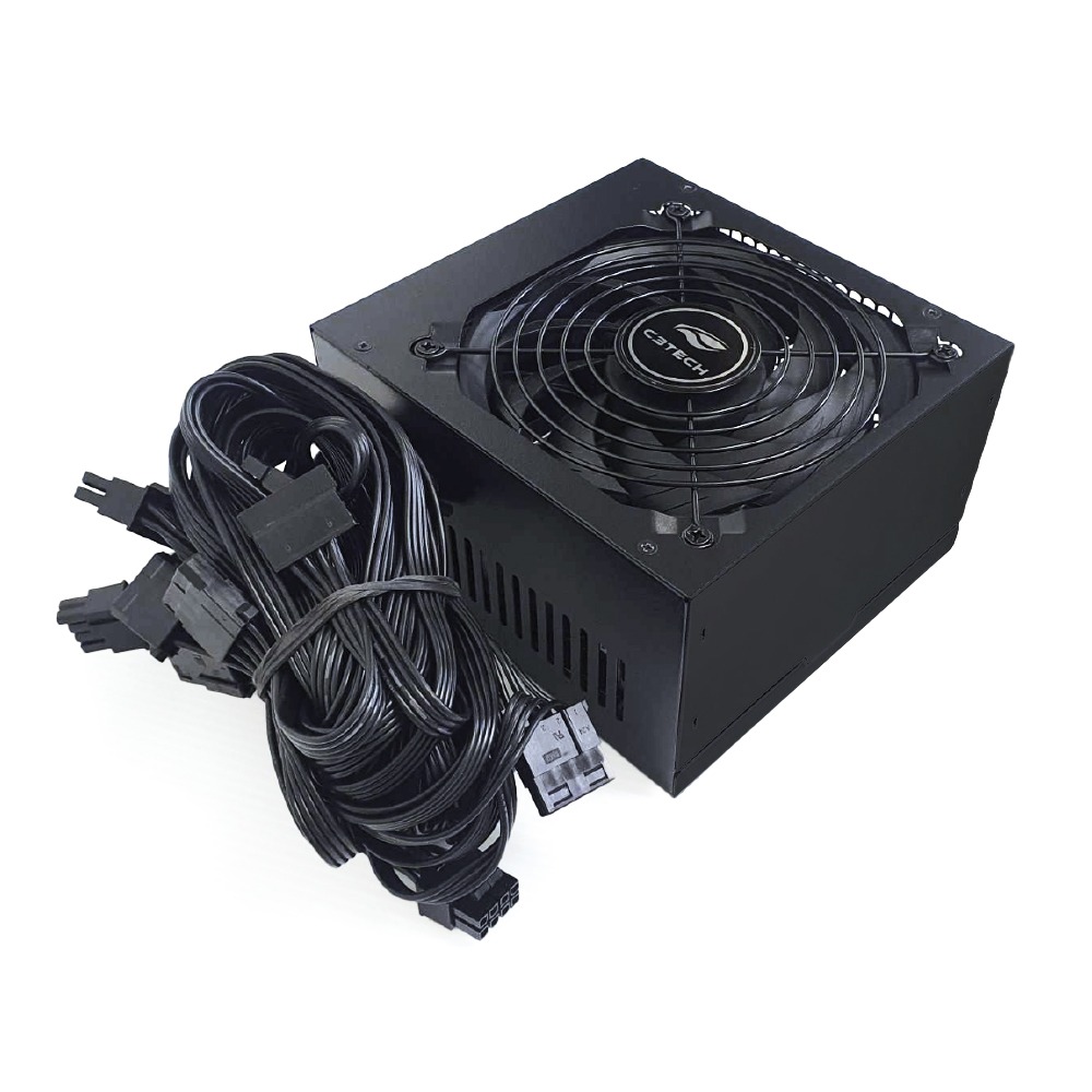 Fonte ATX 600w 80 Plus Bronze C3Tech Gaming - PS-G600B - miniatura 2