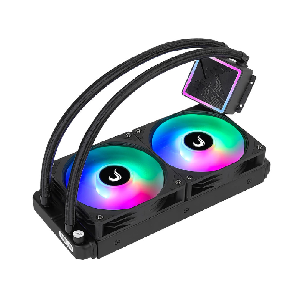 Water Cooler Rise Mode Black 240mm RGB Rainbow - RM-WCB-02-RBW - miniatura 3
