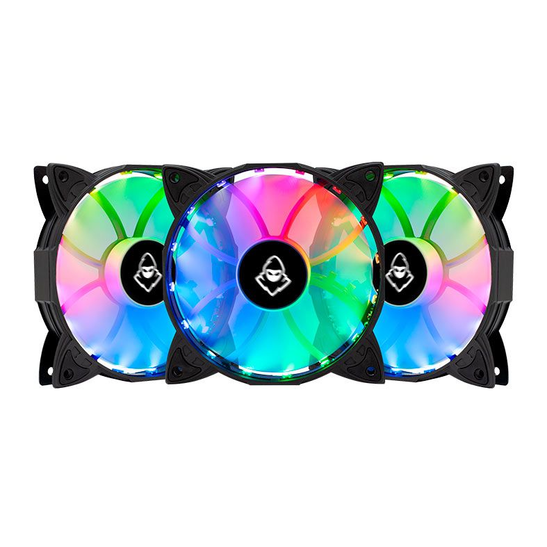 Kit Ventoinhas Mancer Z100 RGB 3x120mm + Controladora, MCR-Z10RGB-01 - foto 1
