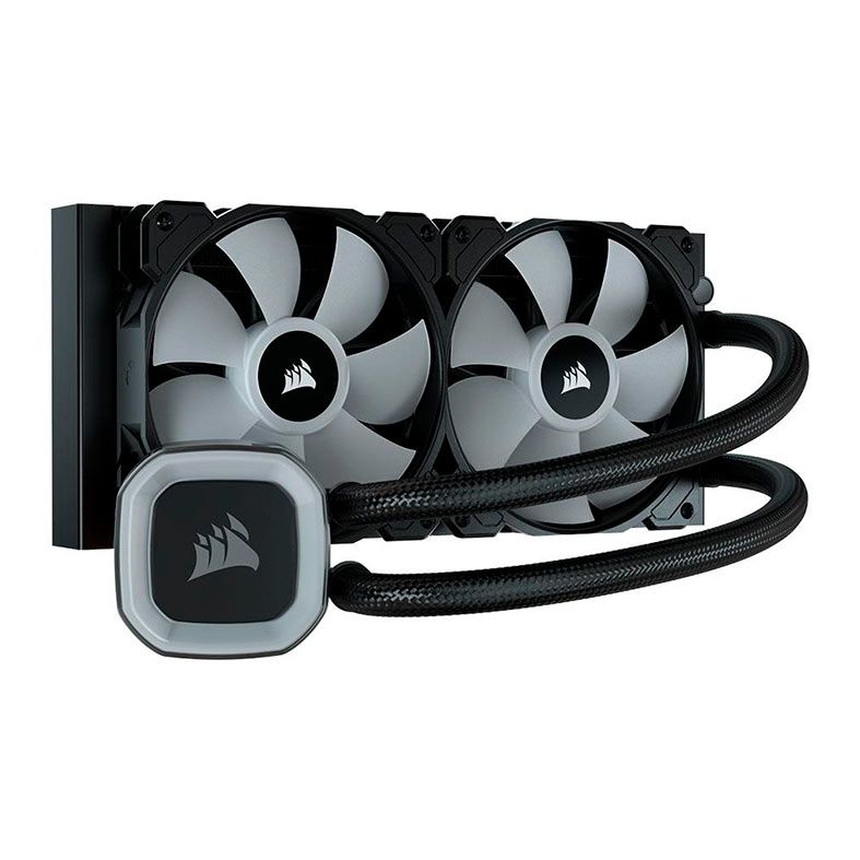 Water Cooler Corsair H100, RGB, 240mm, CW-9060053-WW - miniatura 2
