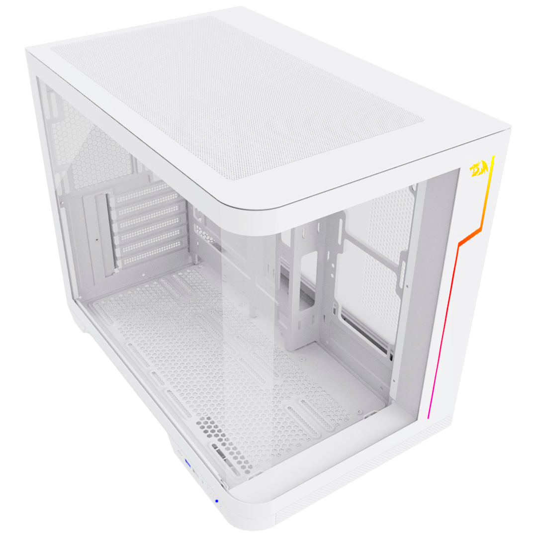 Gabinete Redragon Wideload Extreme Vidro Curvo Branco - miniatura 3