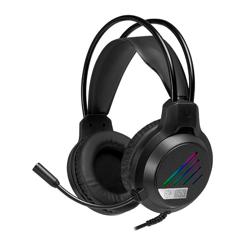 Headset Gamer TGT B53, Rainbow, Drivers 50mm, Preto, TGT-B53-RBW01 - foto 1