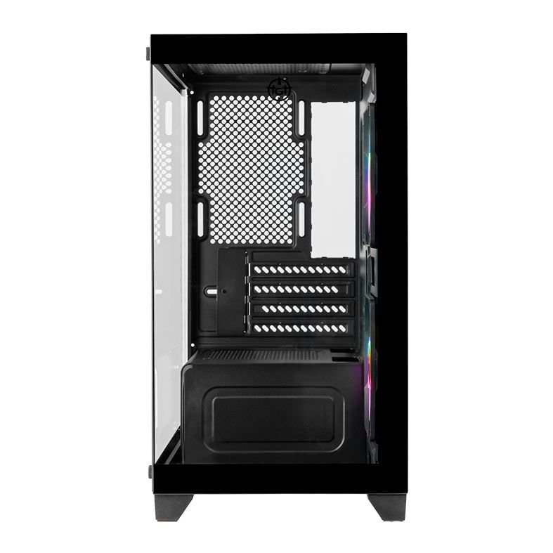 Gabinete Gamer TGT Gladiator, Rainbow, Mid-Tower, Lateral de Vidro, Com 2 Fans, Preto, TGT-GLD-BK - miniatura 7
