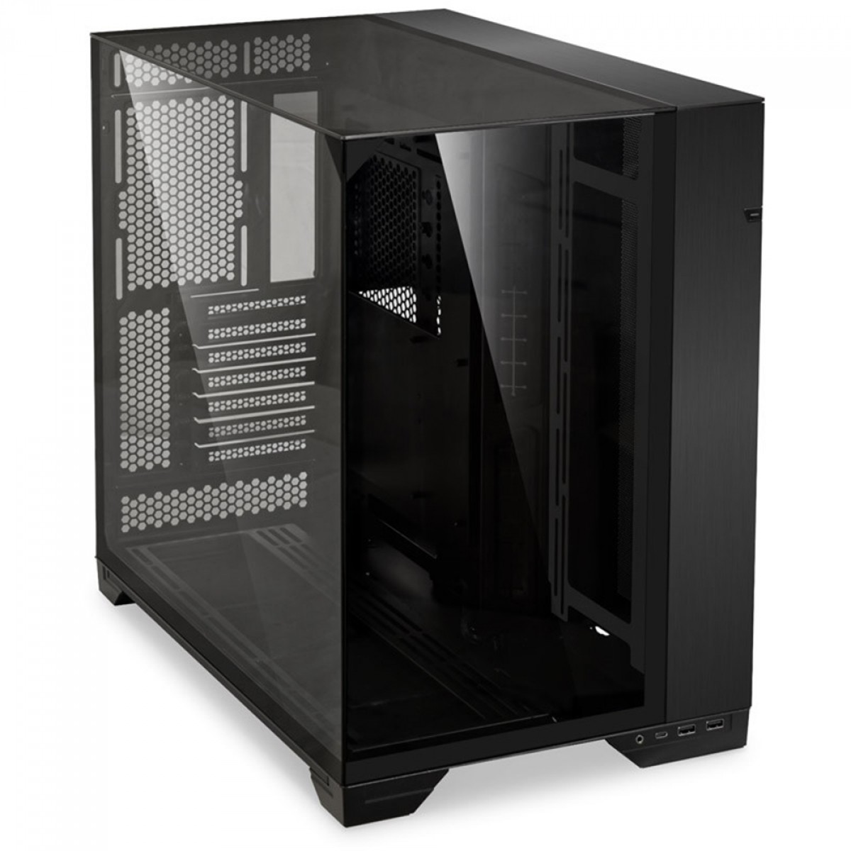 Gabinete Gamer Lian Li O11 Vision, Mid Tower, Vidro Temperado, E-ATX, Black, Sem Fonte, Sem Fan, O11VX BLACK - miniatura 9