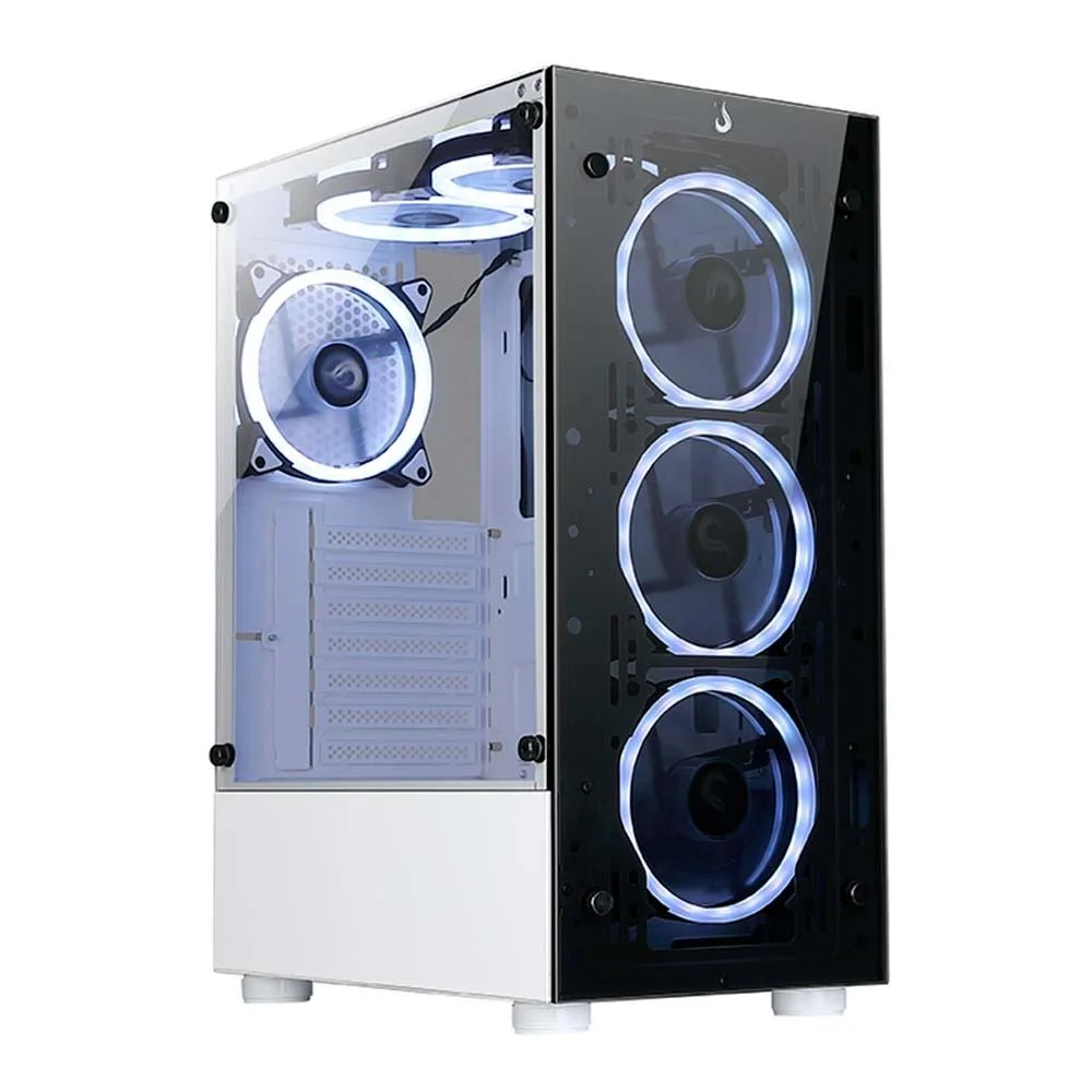 Gabinete Gamer Rise Mode Glass 06X Frost, Mid Tower- S/FANS - foto 1