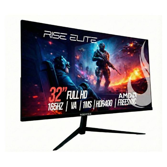Monitor Gamer Curvo Rise Mode Elite 32" FHD 165hz VA 2ms HDMI DisplayPort - RM-MOG-32C165FH-B - miniatura 2