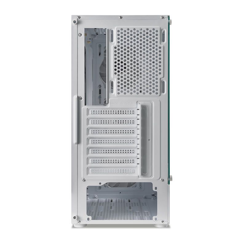 Gabinete Gamer Mancer Narok V2, Rainbow, Mid-Tower, Lateral de Vidro, Com 3 Fans, Branco, MCR-NRKWH- - miniatura 3