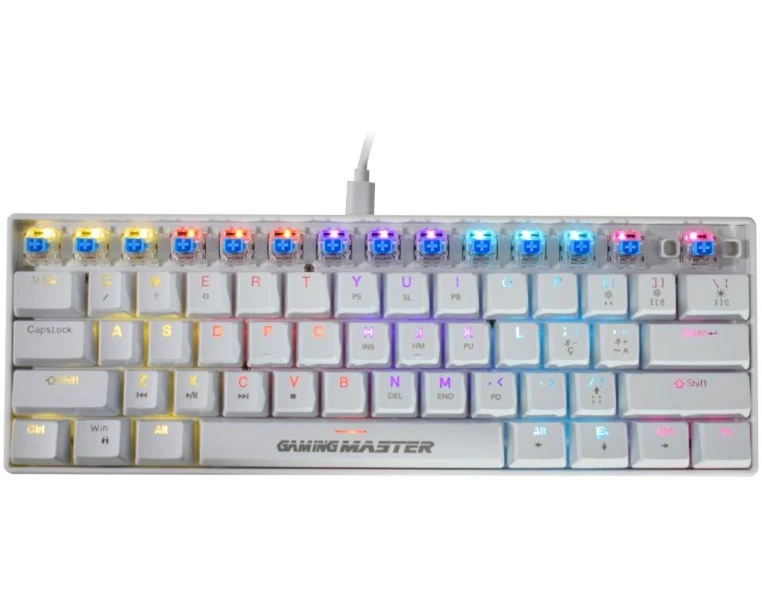 TECLADO KMEX MECANICO GAMER SPECTRAFURY BRANCO KBW8 RBG - miniatura 3