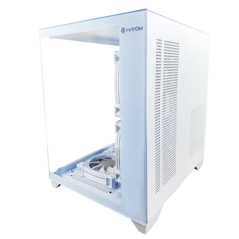 Gabinete Cubo Gamer Hayom Com 3 Fans RGB - GB1791 Branco - miniatura 5
