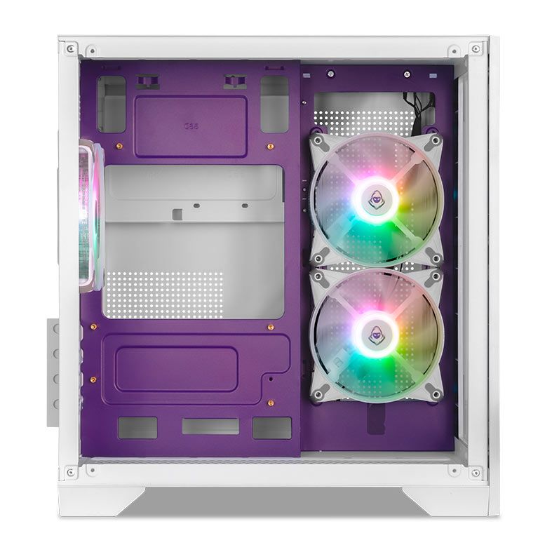 Gabinete Gamer Mancer CV100 Purple Edition, Mid-Tower, Lateral De Vidro, Com 3 Fans, Branco, MCR-CV1 - miniatura 2