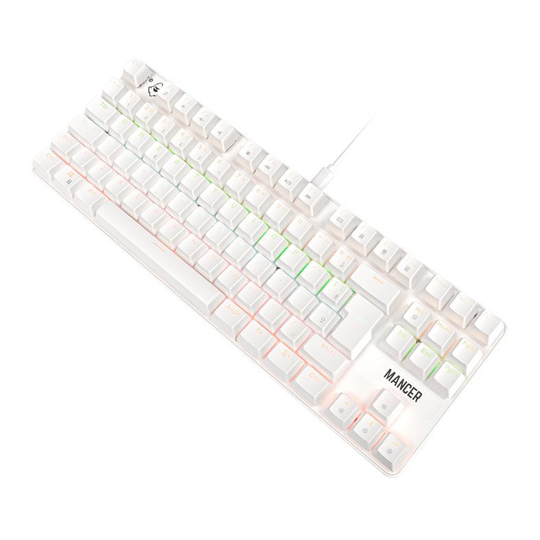 Teclado Mecanico Mancer Shade MK3, Rainbow, Switch Huano Vermelho, Branco, MCR-SHM3-WH01 - miniatura 5