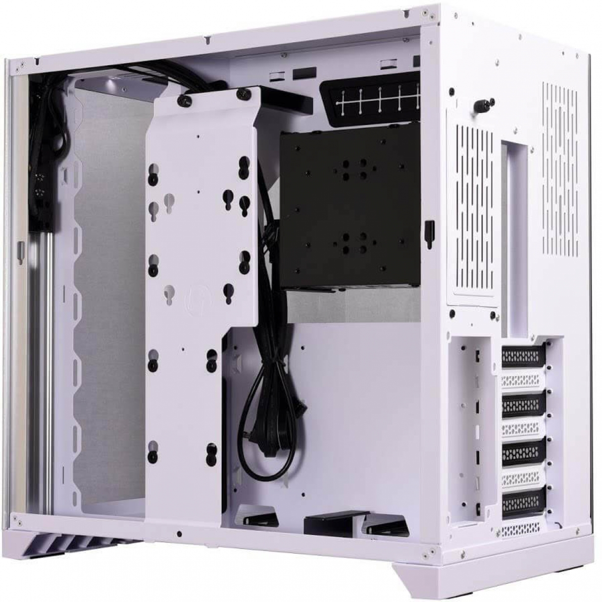Gabinete Gamer Lian Li Dynamic, Mid Tower, Vidro Temperado, White, Sem Fonte, Sem Fan, PC-O11DX - miniatura 4