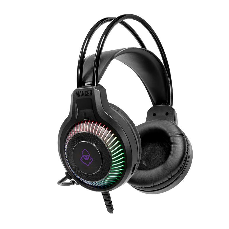 Headset Gamer Mancer Twilight S, Rainbow, Drivers 40mm, Preto, MCR-TLTS-RGB01 - miniatura 2