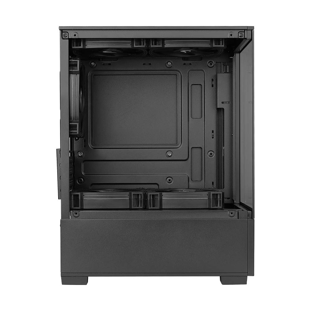 Gabinete Gamer Rise Mode Prisma Glass 01 Mid Tower Vidro Temperado USB 3.0 S/ Fans Preto - RM-CA-PRS-01-FB - miniatura 4