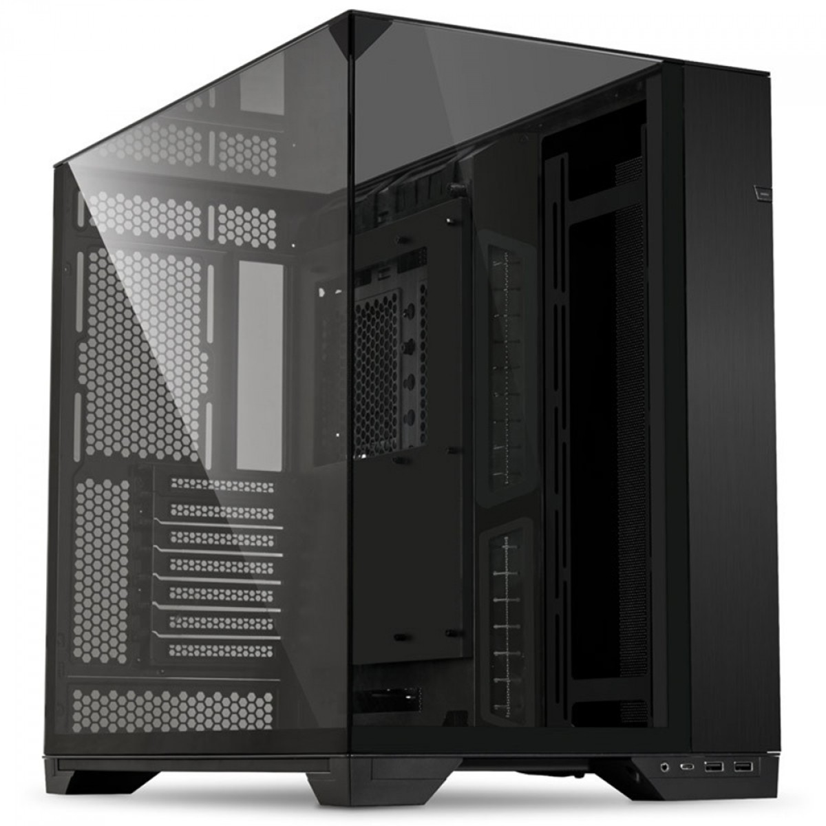 Gabinete Gamer Lian Li O11 Vision, Mid Tower, Vidro Temperado, E-ATX, Black, Sem Fonte, Sem Fan, O11VX BLACK - miniatura 7