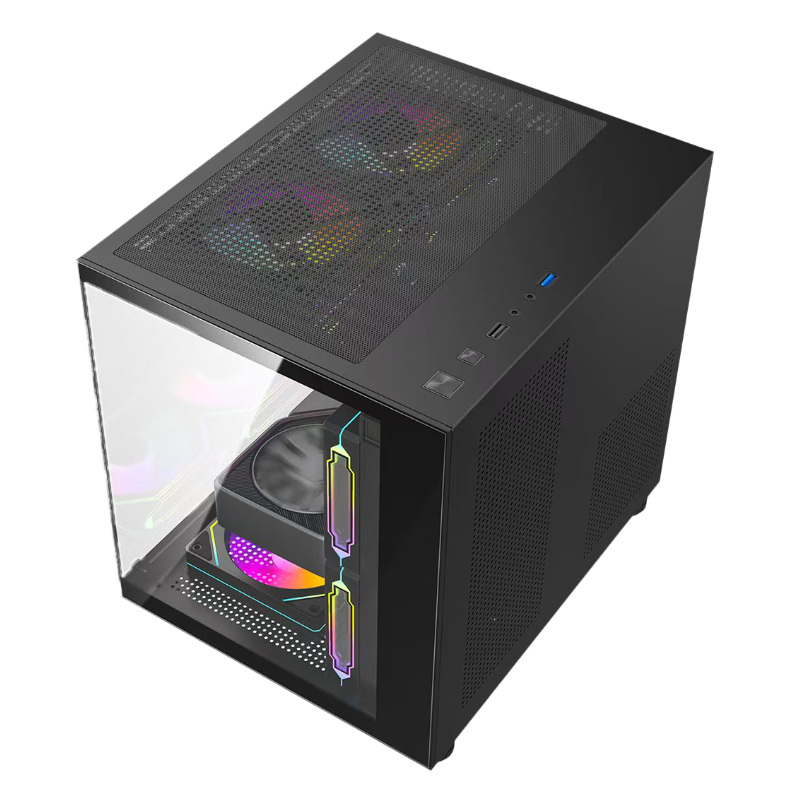 Gabinete Gamer Aquario Gb1796 Com Fan LED RGB - Hayom - miniatura 5