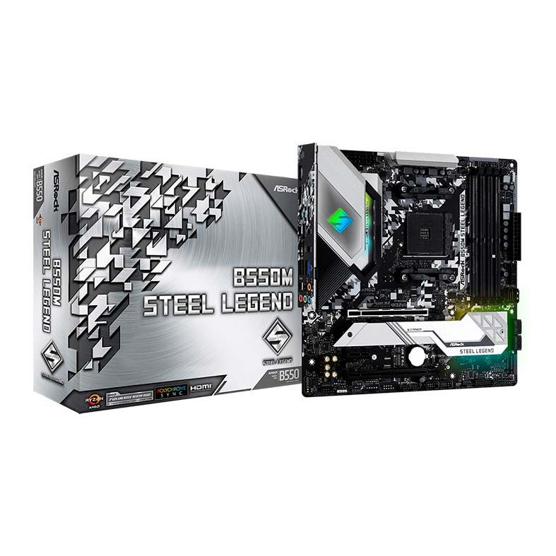 Placa Mae ASRock B550M Steel Legend DDR4 Socket AM4 Chipset AMD B550, B550M-STEEL-LEGEND - miniatura 5