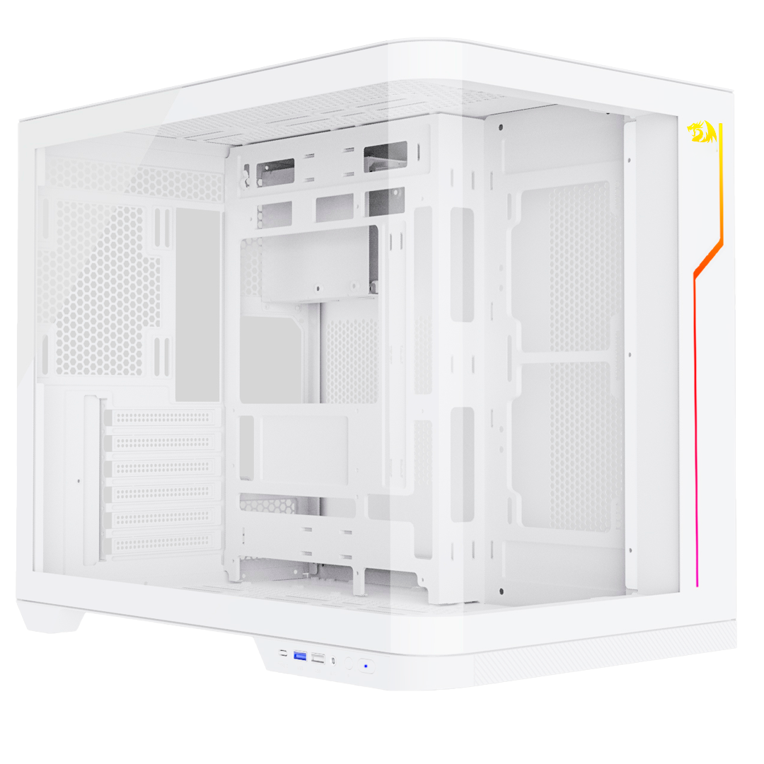 Gabinete Redragon Wideload Extreme Vidro Curvo Branco - miniatura 4
