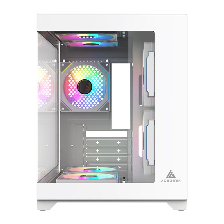 Gabinete Gamer Acegeek Vacancy L375, Mid-Tower, Lateral de Vidro, Branco, AG-VACANCY-L375-WH - miniatura 7