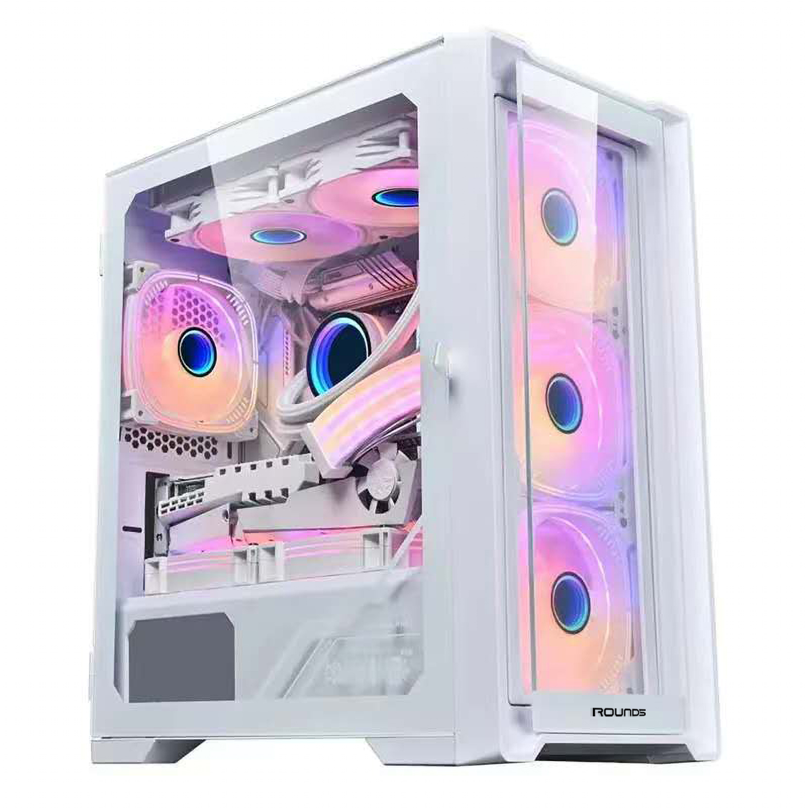 GABINETE GAMER R5 ASTRA WHITE (M-ATX / LATERAL VIDRO / SEM FAN) - foto 1