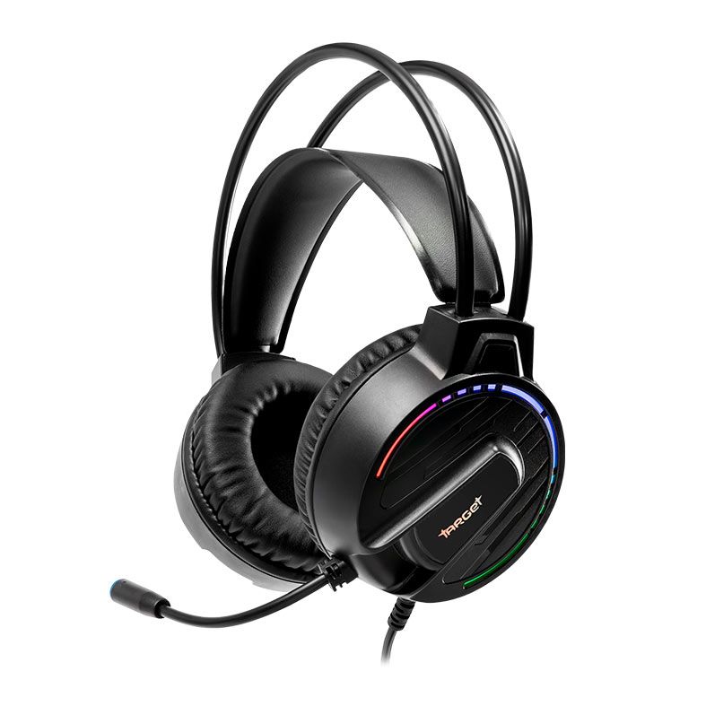 Headset Gamer TGT B33, Rainbow, Drivers 50mm, Preto, TGT-B33-RBW01 - foto 1