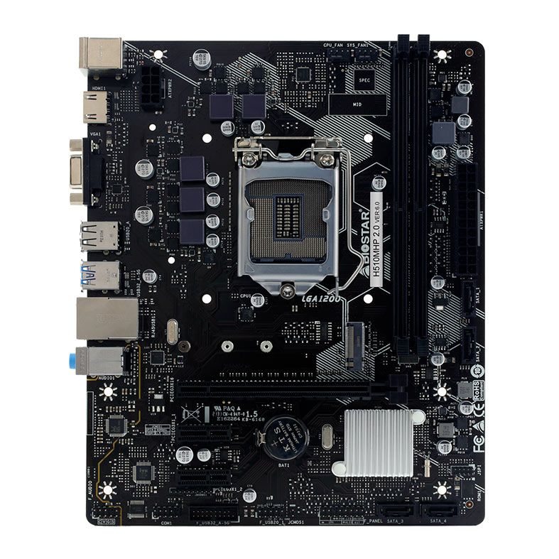 Placa Mae Biostar H510M, DDR4, Socket LGA1200, M-ATX, Chipset Intel H510, H510MHP-2.0 - foto 1