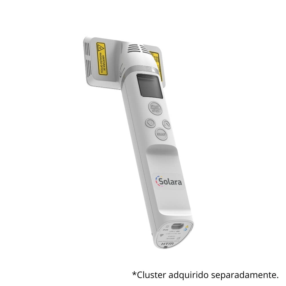 Solara - Equipamento portátil de Biofotomodulação Led e Laser com Bateria Interna HTM