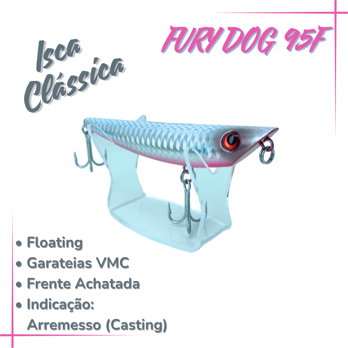 FURY DOG 95F, Isca Artificial Floating 10g - Miniatura 3