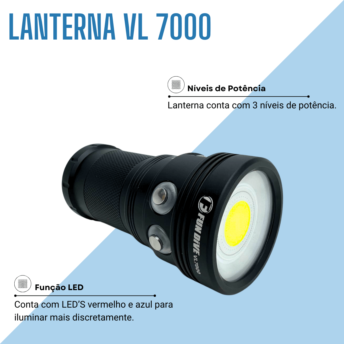 KIT FOTO DUPLO - lanterna VL 7000, clip duplo e suporte duplo - Miniatura 4