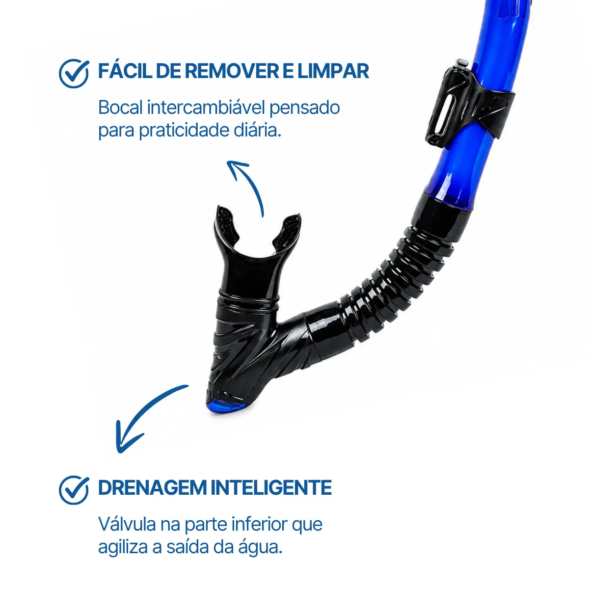 Sk-10 DRY, Snorkel Respirador Dupla Válvula - Miniatura 2