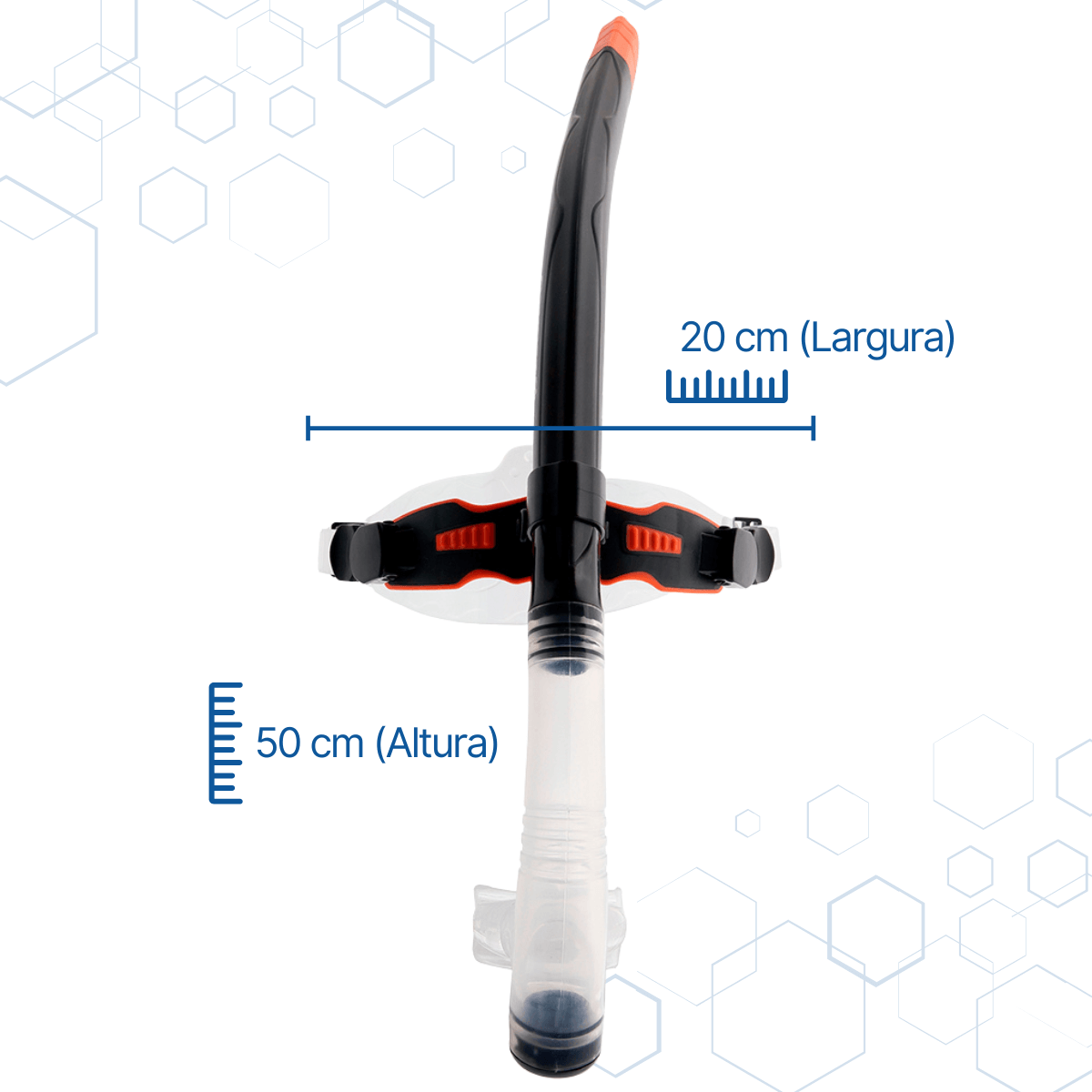 AIRES PRO, Respirador Snorkel Frontal - Preto - Miniatura 2