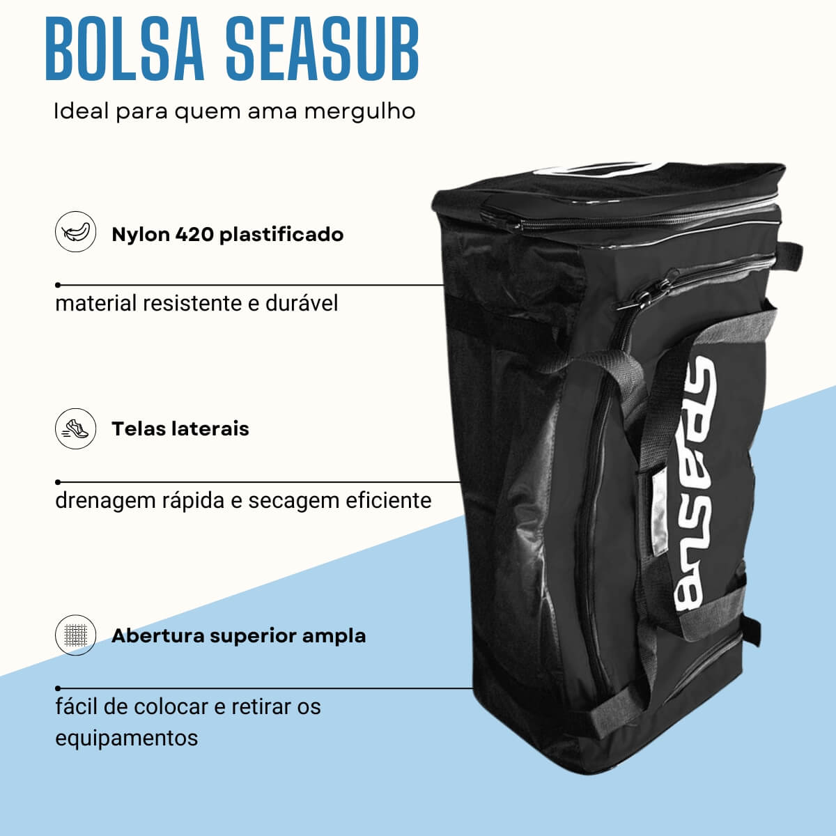 BOLSA COM BOLSO, para transporte de equipamentos - Miniatura 2