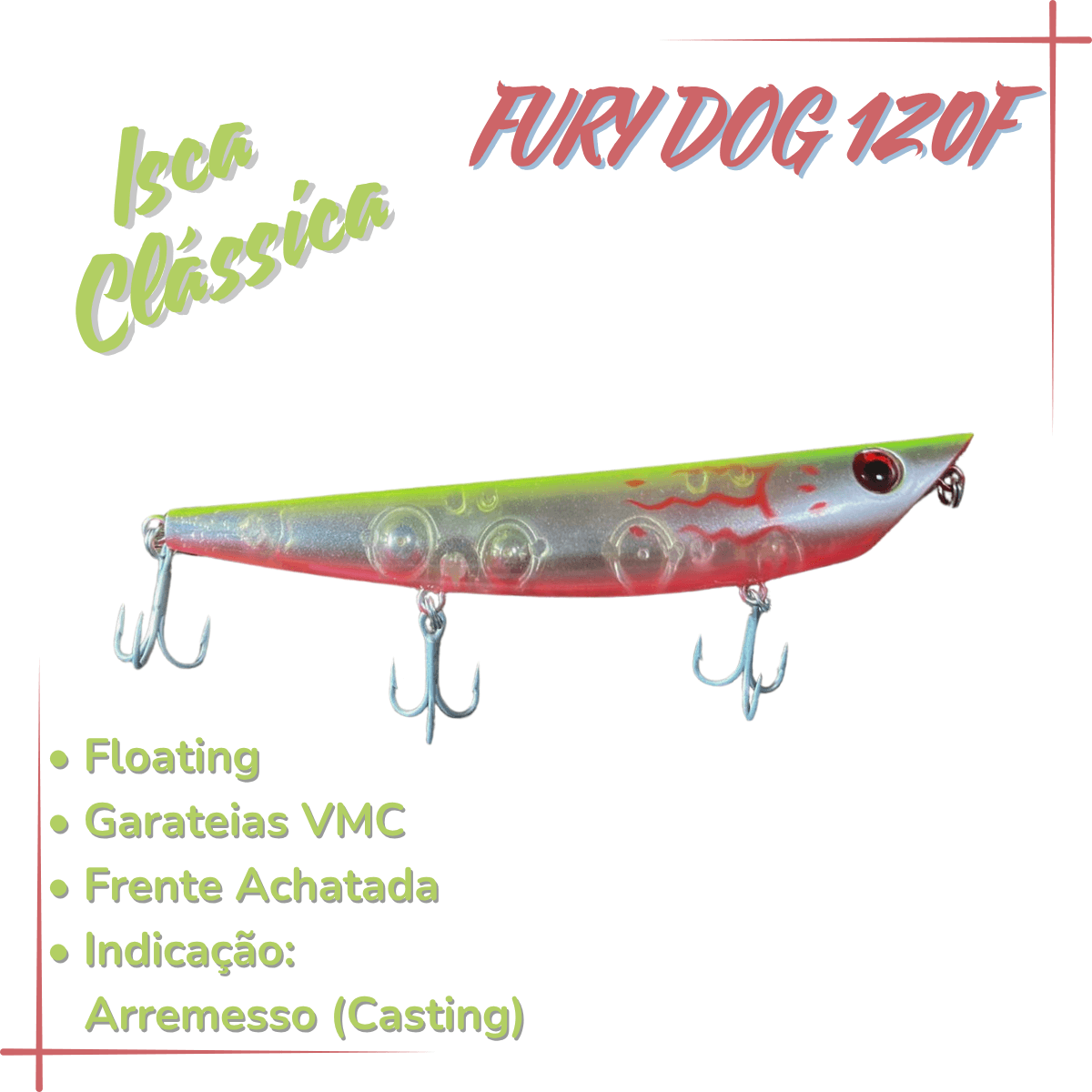 FURY DOG 120F, Isca Artificial Floating 17,3g - Miniatura 3