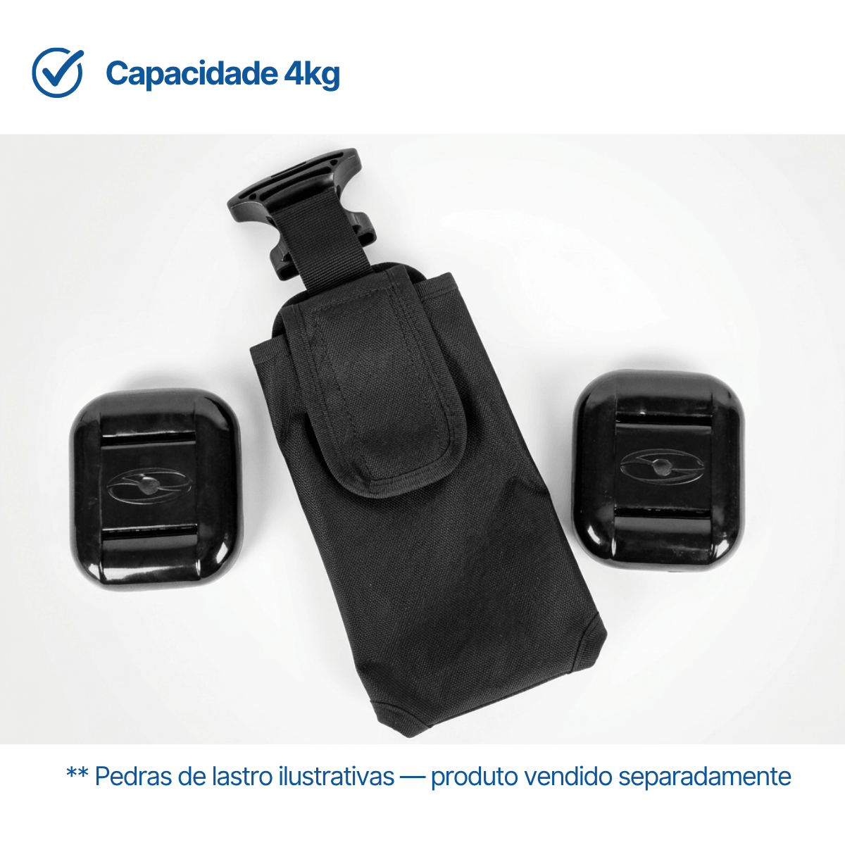 BOLSO SLIM, Bolso para lastro integrado cap. 4kg colete SLIM - Miniatura 4