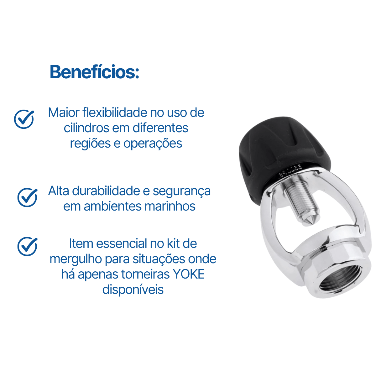 DY-01, Adaptador para Regulador Yoke Seasub  - Miniatura 3