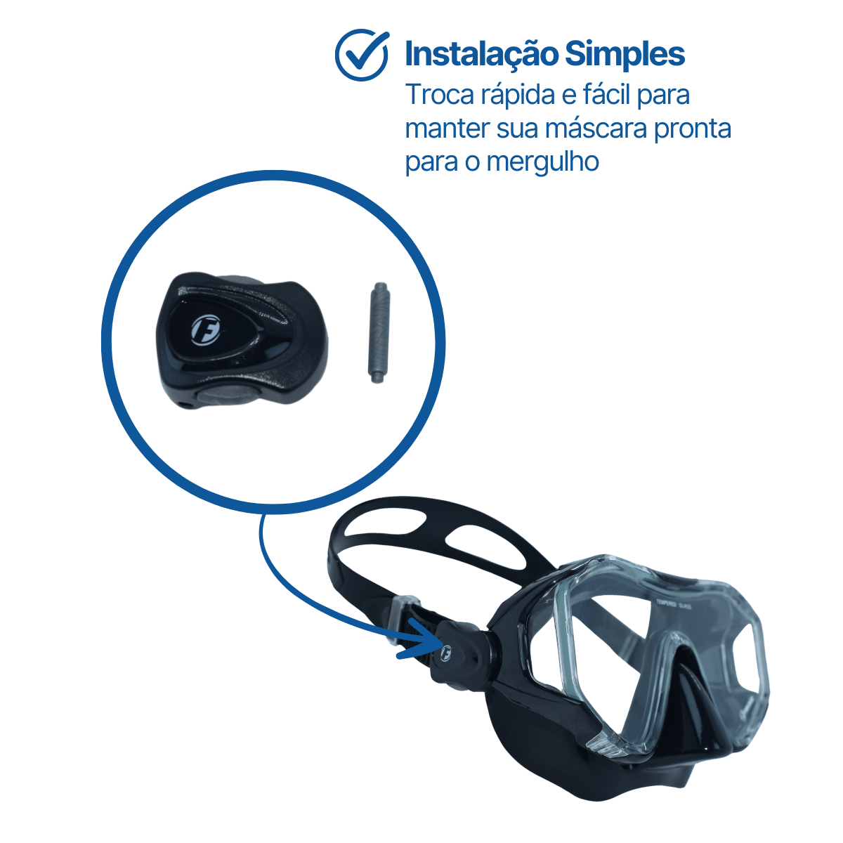 KIT BK-ONIX, Conjunto Presilhas plástico Máscara Onix / Fox / Sunset - Miniatura 4