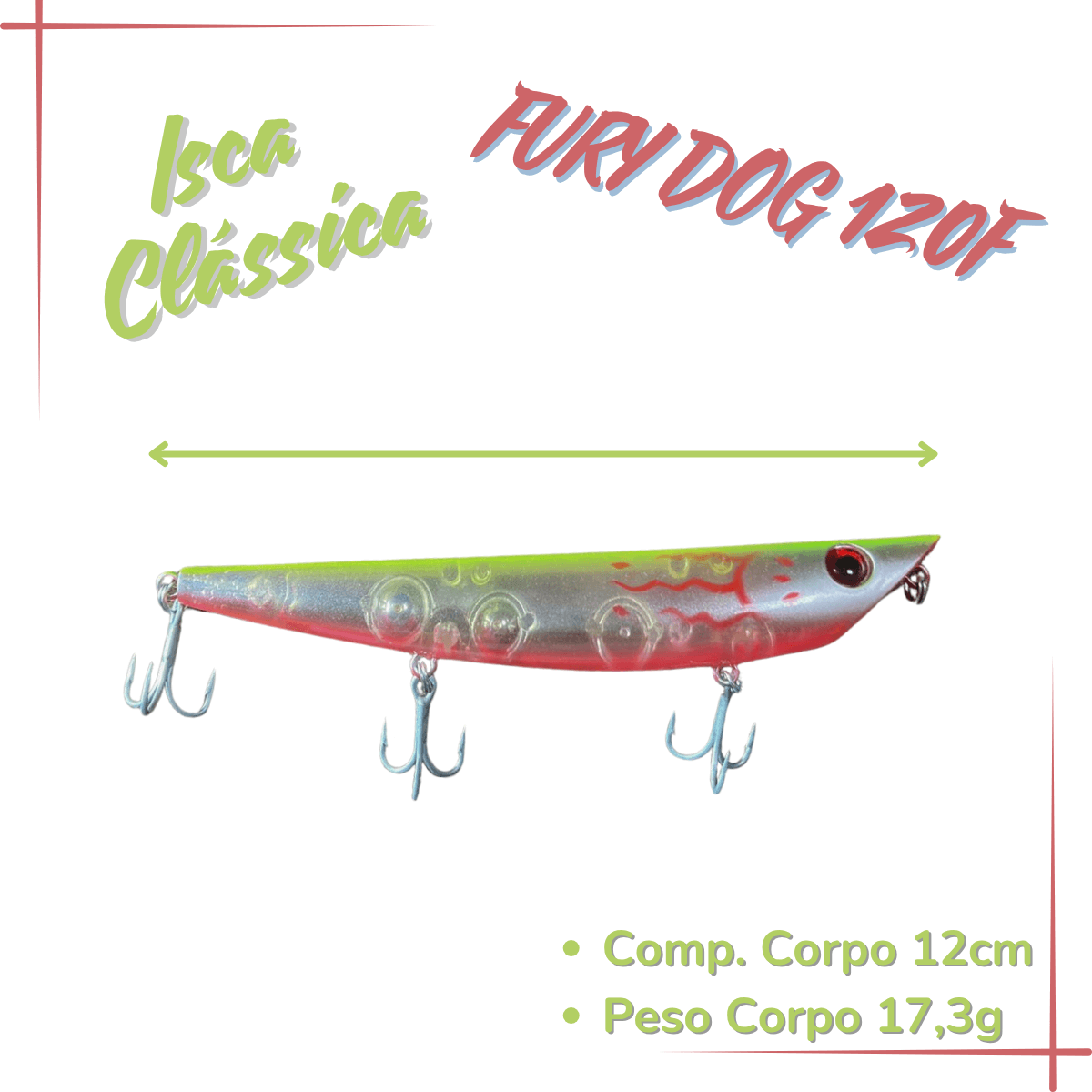 FURY DOG 120F, Isca Artificial Floating 17,3g - Miniatura 2