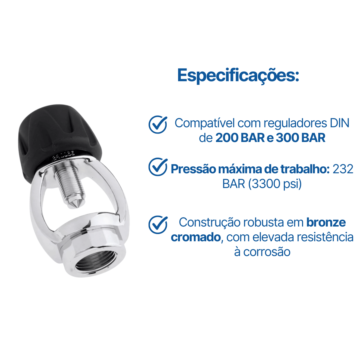 DY-01, Adaptador para Regulador Yoke Seasub  - Miniatura 2