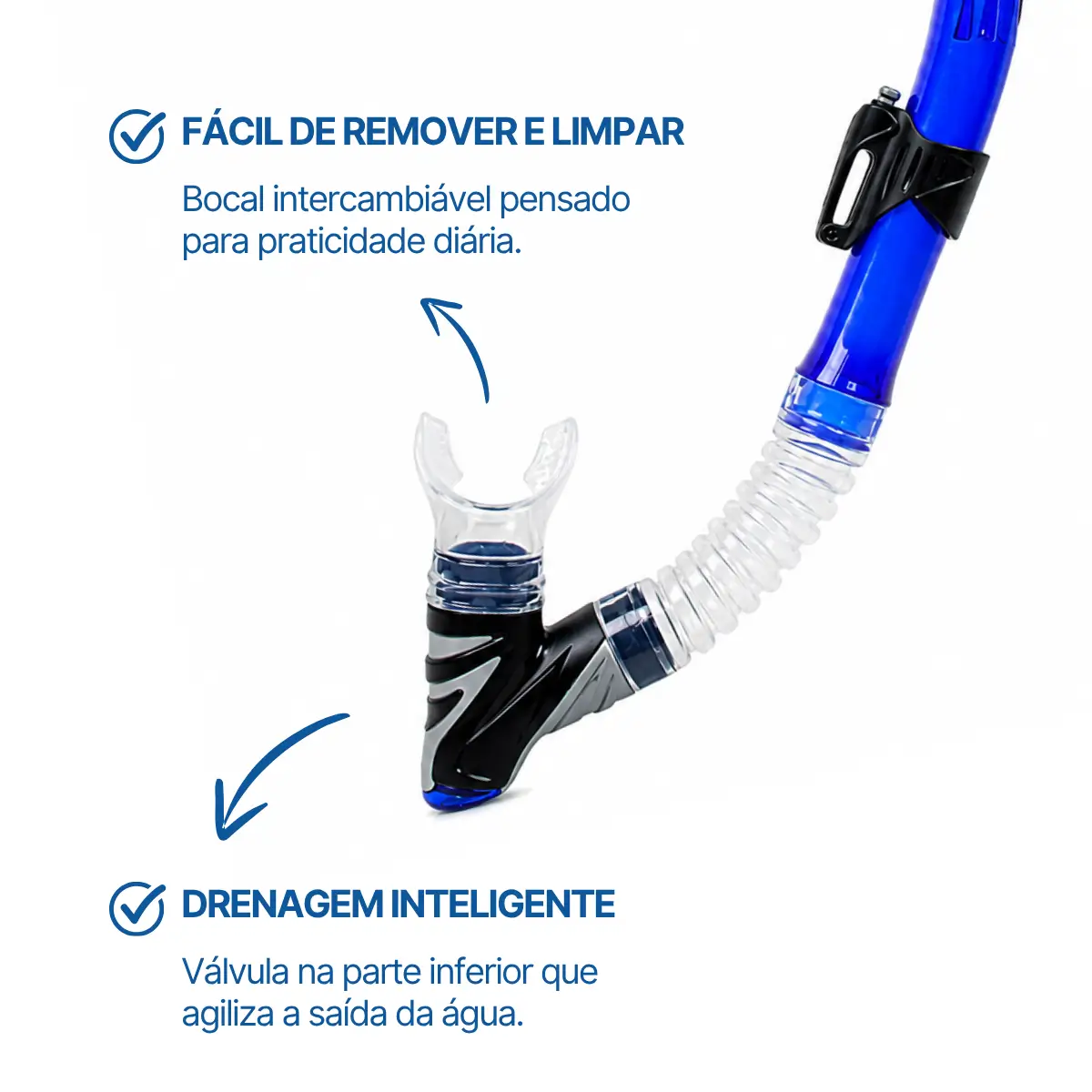 Sk-10 DRY, Snorkel Respirador Dupla Válvula - Miniatura 8
