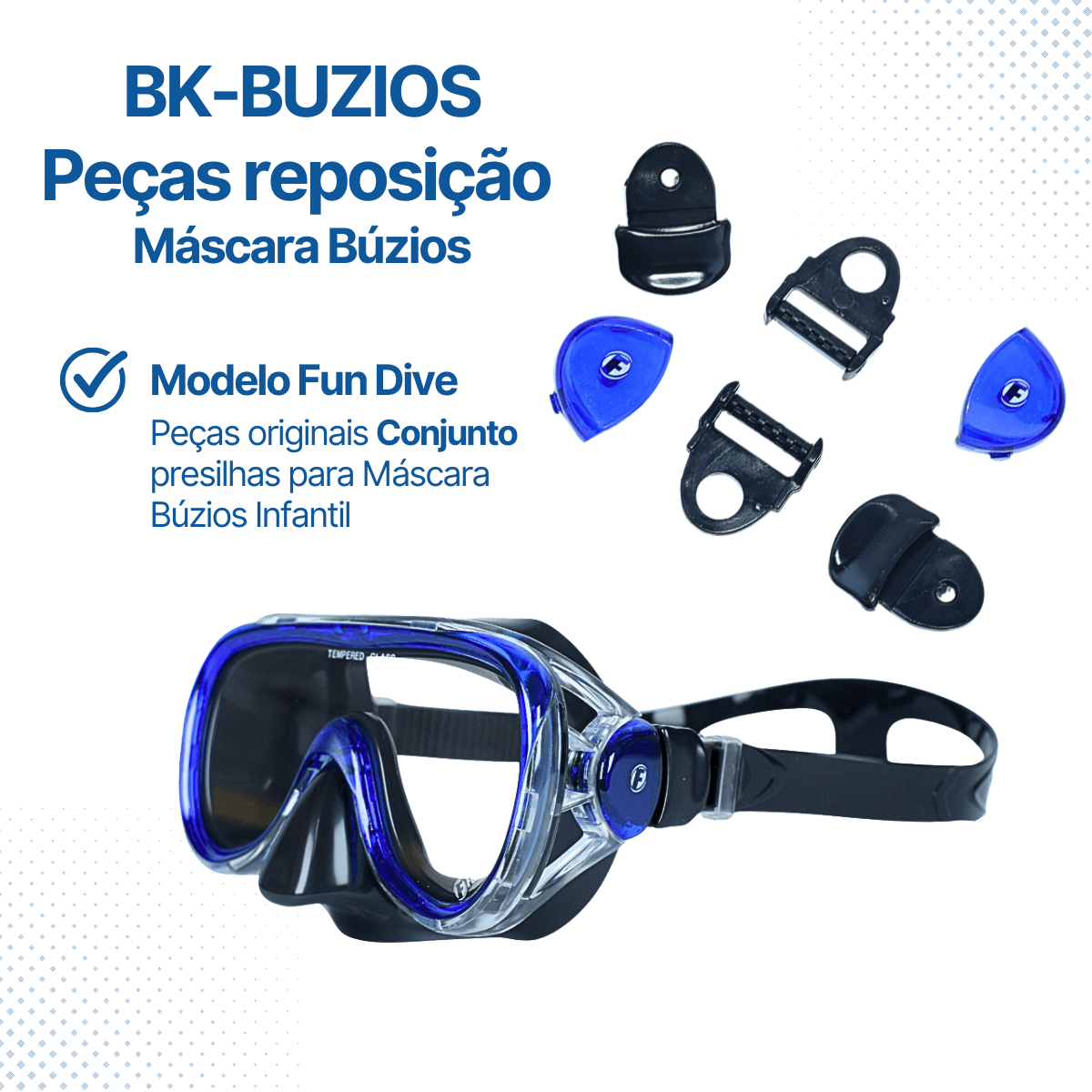KIT BK-BUZIOS, Conjunto Presilhas plástico para Búzios - Miniatura 3