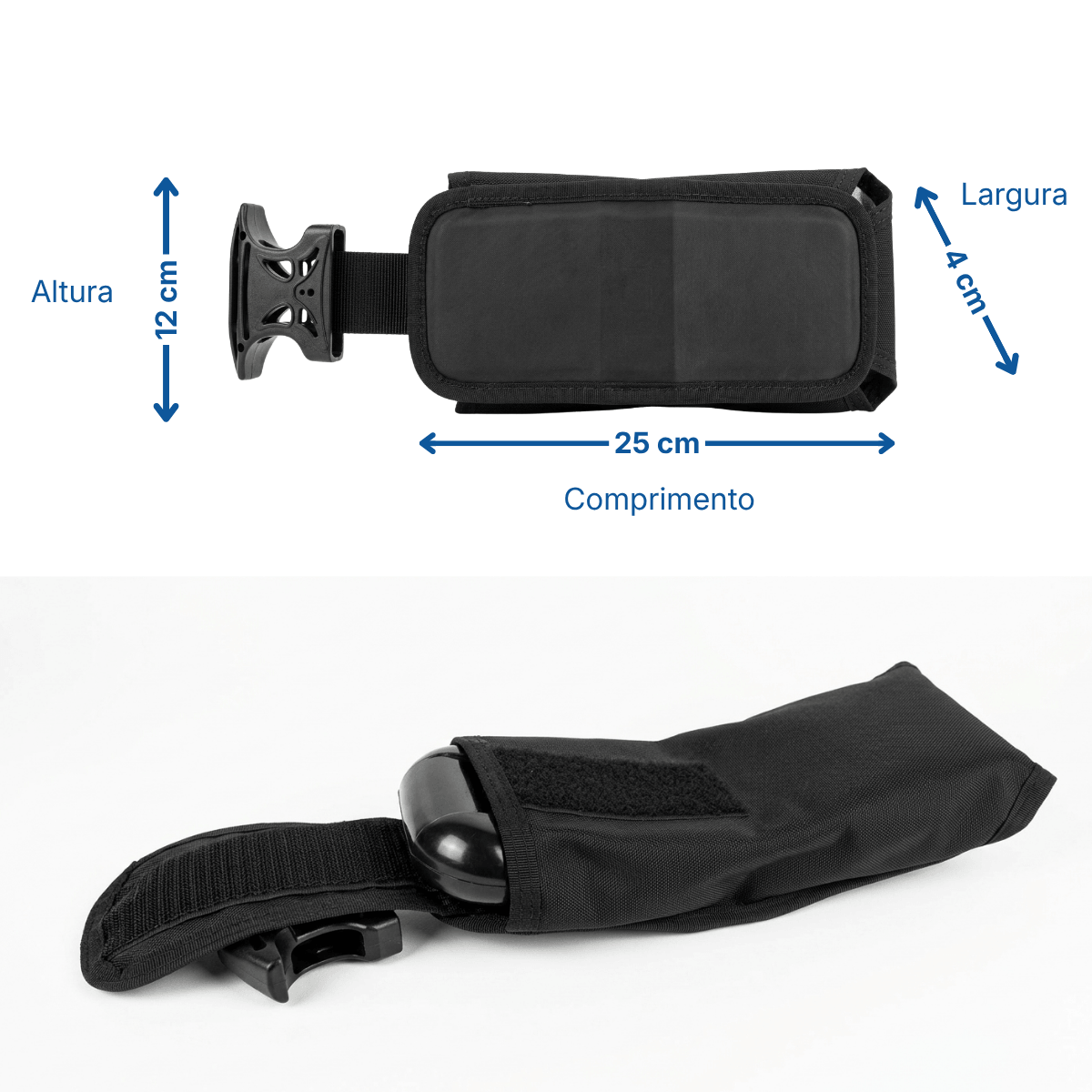 BOLSO SLIM, Bolso para lastro integrado cap. 4kg colete SLIM - Miniatura 2