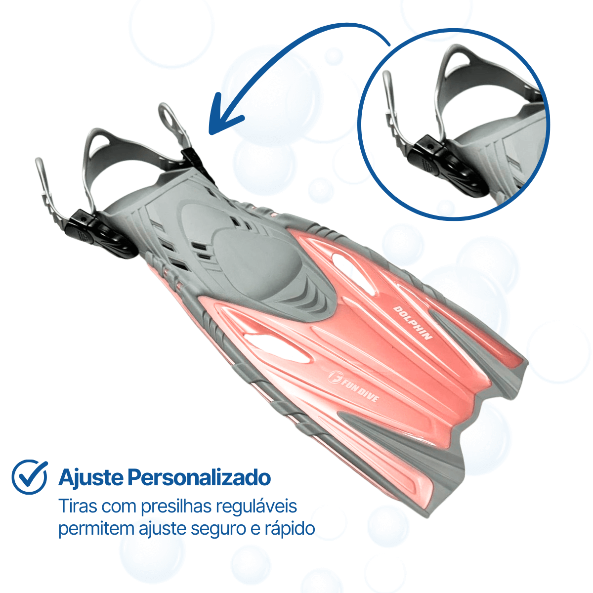 DOLPHIN, Nadadeira pé aberto borracha - Miniatura 13