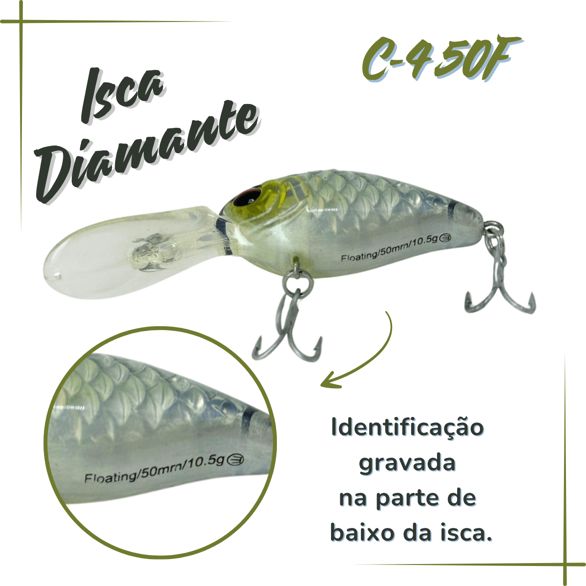 C-4 50F, Isca Artificial Floating 10,5g - Miniatura 4