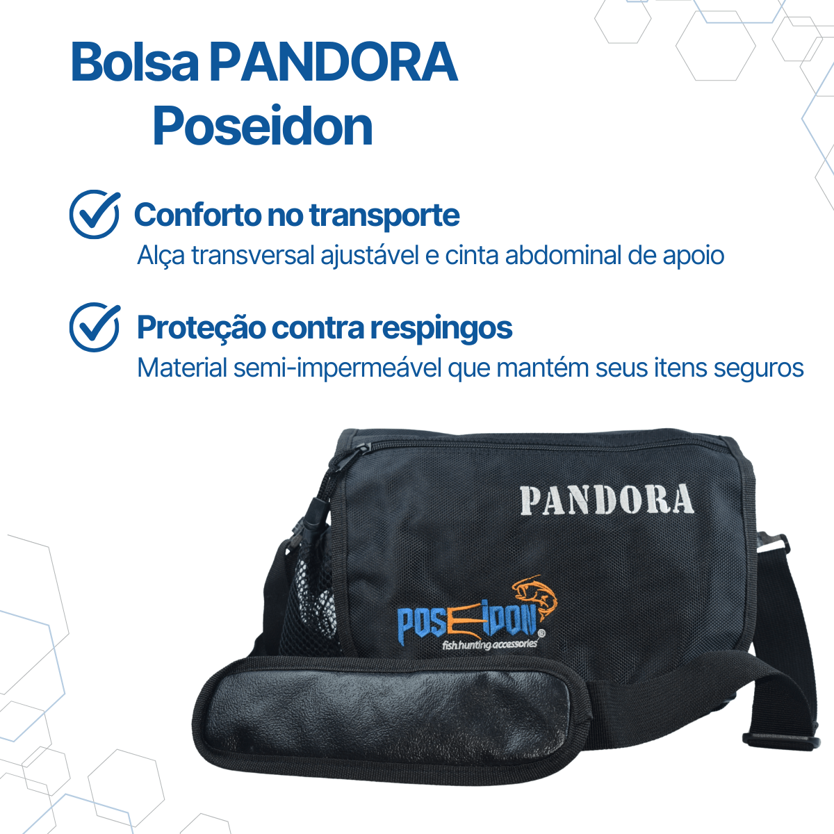 BOLSA Pandora Pescaria Suporte para Iscas - Preto - Miniatura 2