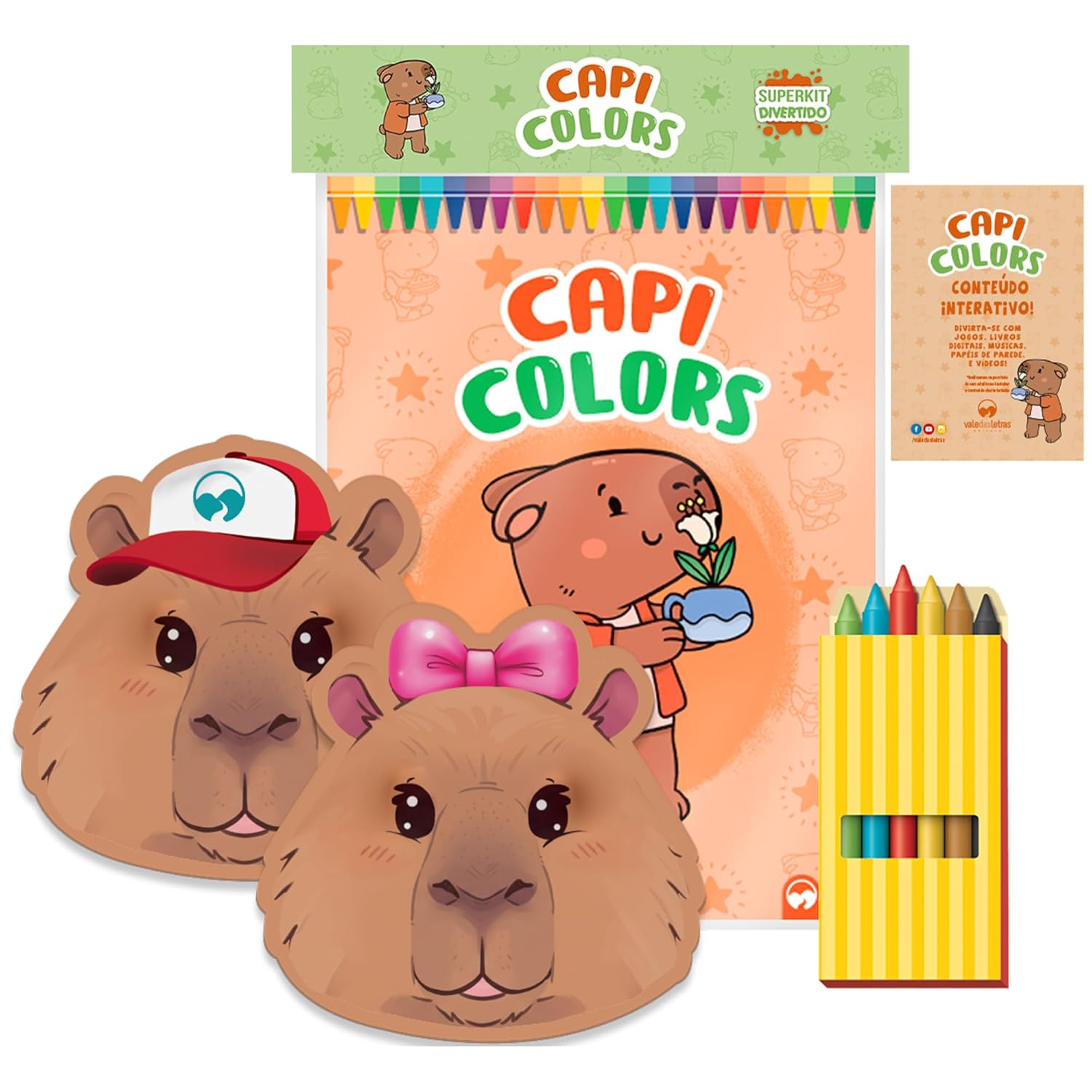 LIVRO SUPERKIT DE COLORIR DIVERTIDO - CAPIVARAS