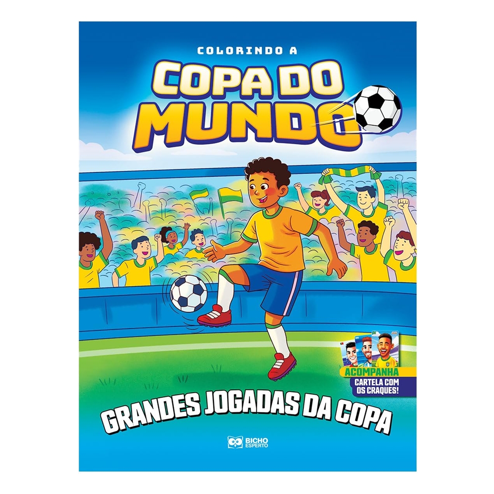 Livro Colorindo a Copa - Jogadas e Emoções | Com Cards