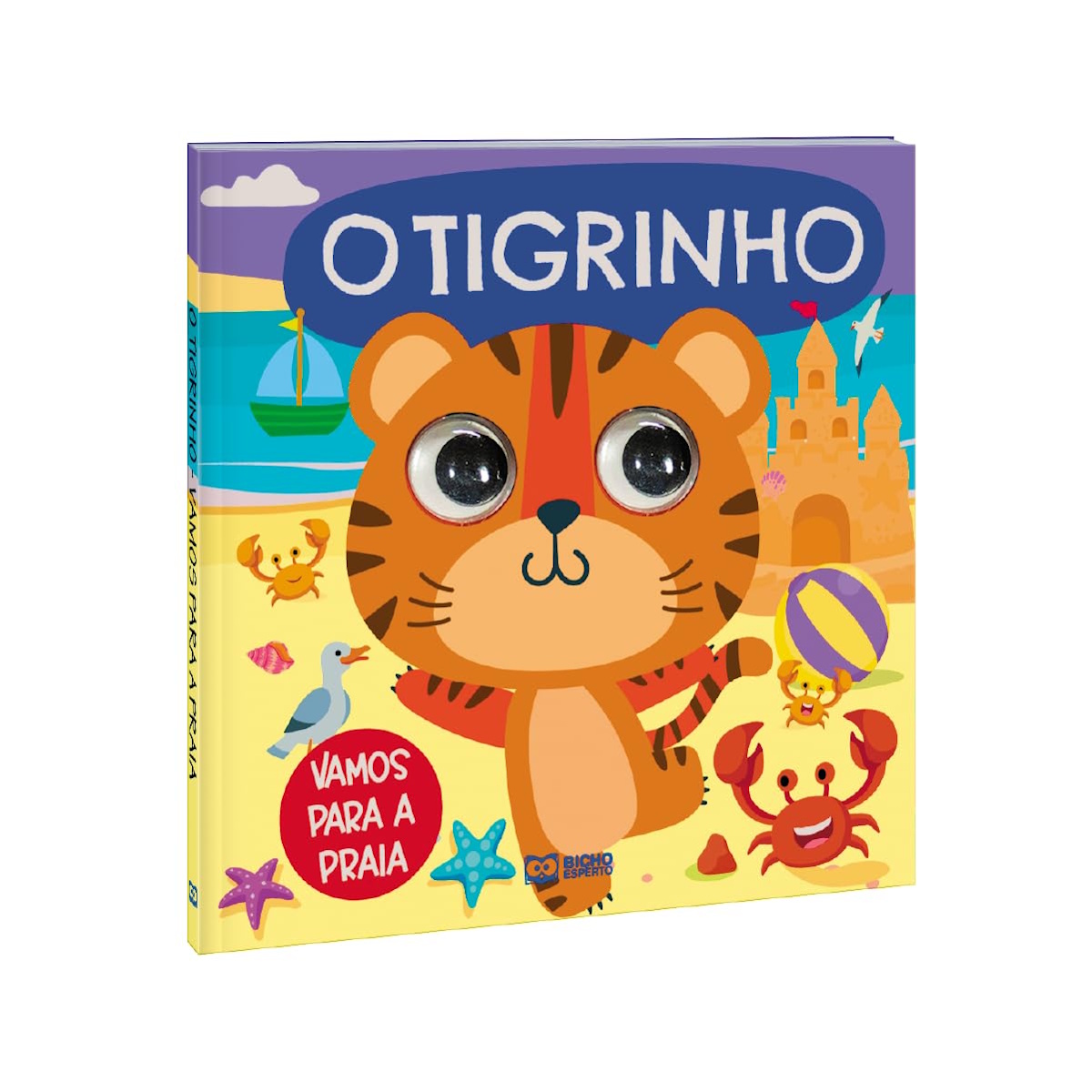 Livro Infantil Com Olhos Vamos Para A Praia - O Tigrinho